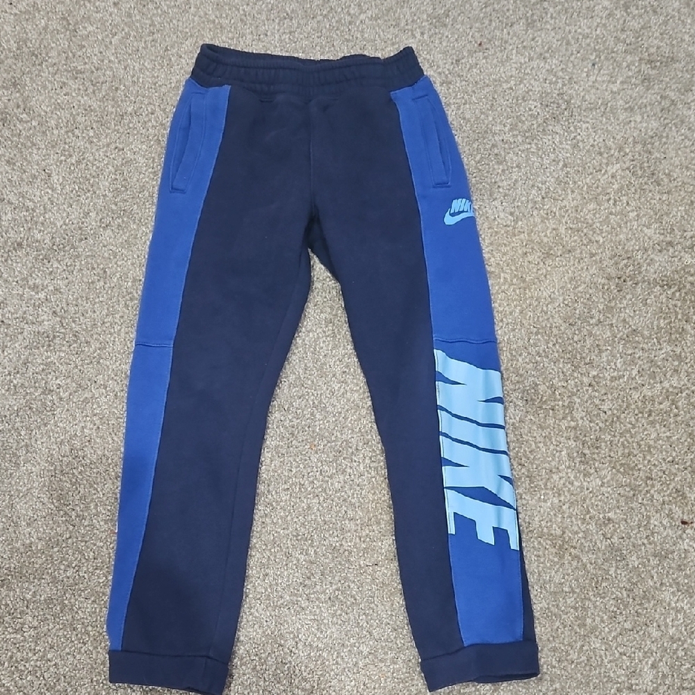 Nike Kids Navy and Royal Blue Joggers
